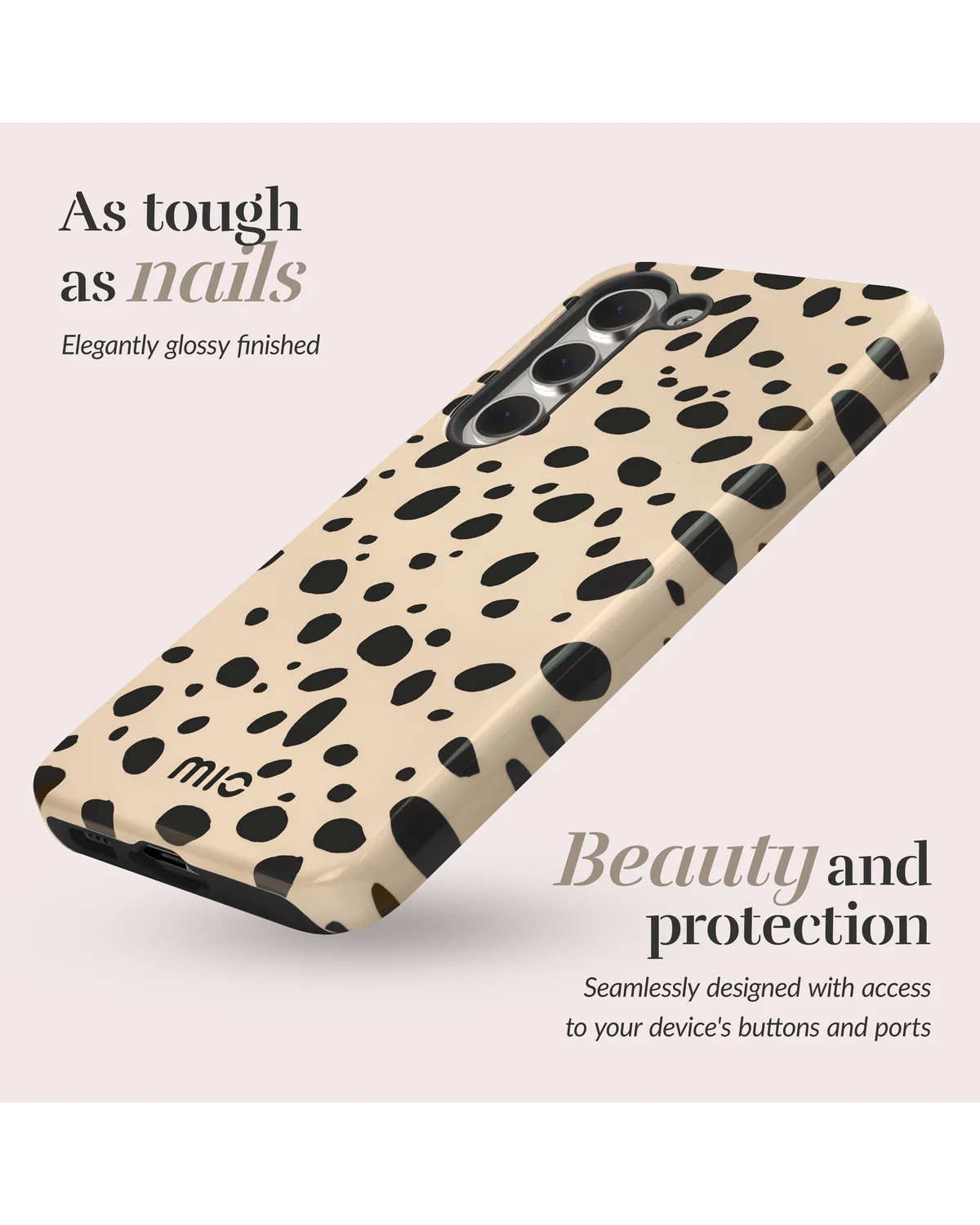 Mio By Mobilize Mio Spots Magsafe Compatibel Telefoonhoesje Samsung A25 5G Zwart Bruin