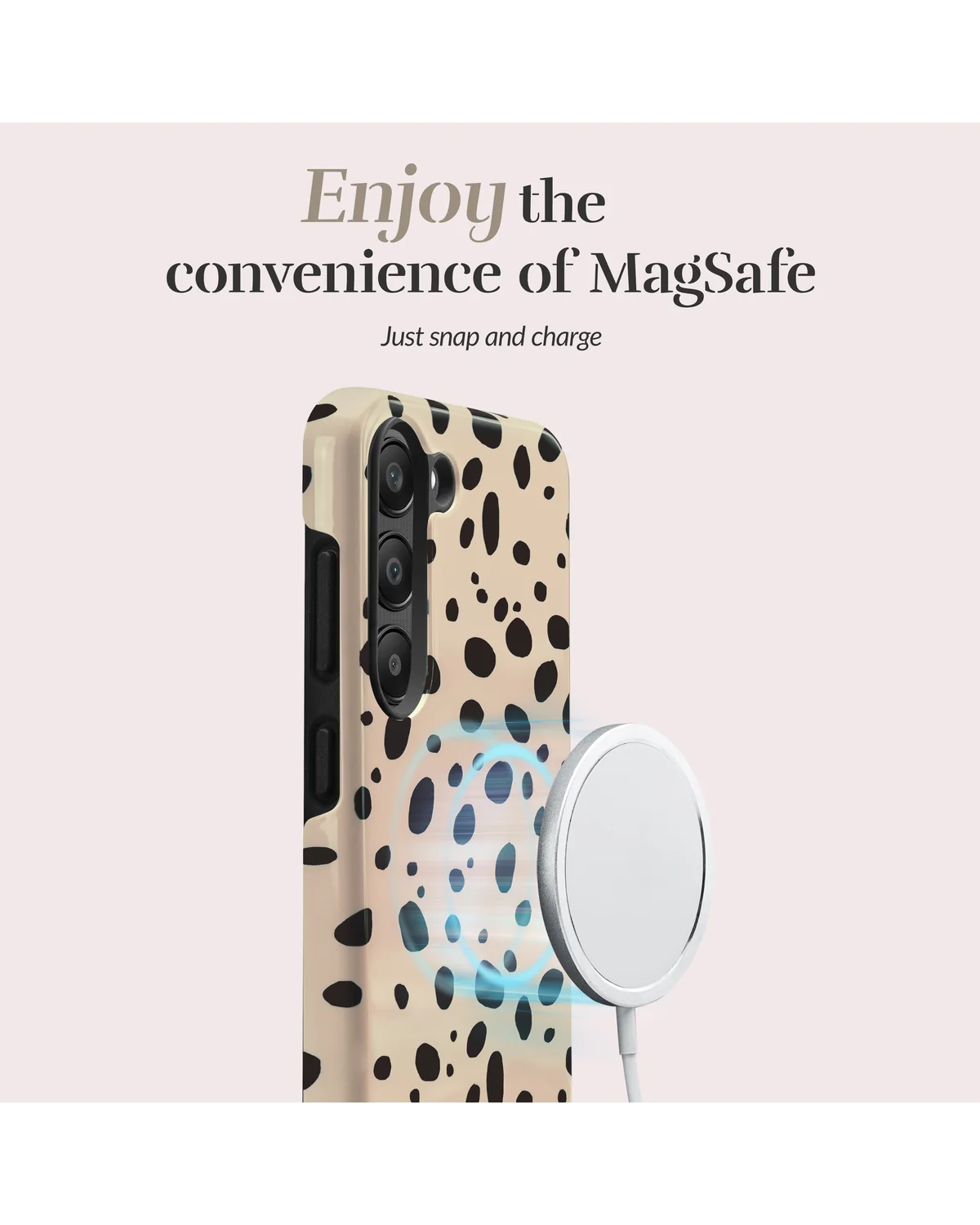 Mio By Mobilize Mio Spots Magsafe Compatibel Telefoonhoesje Samsung A25 5G Zwart Bruin