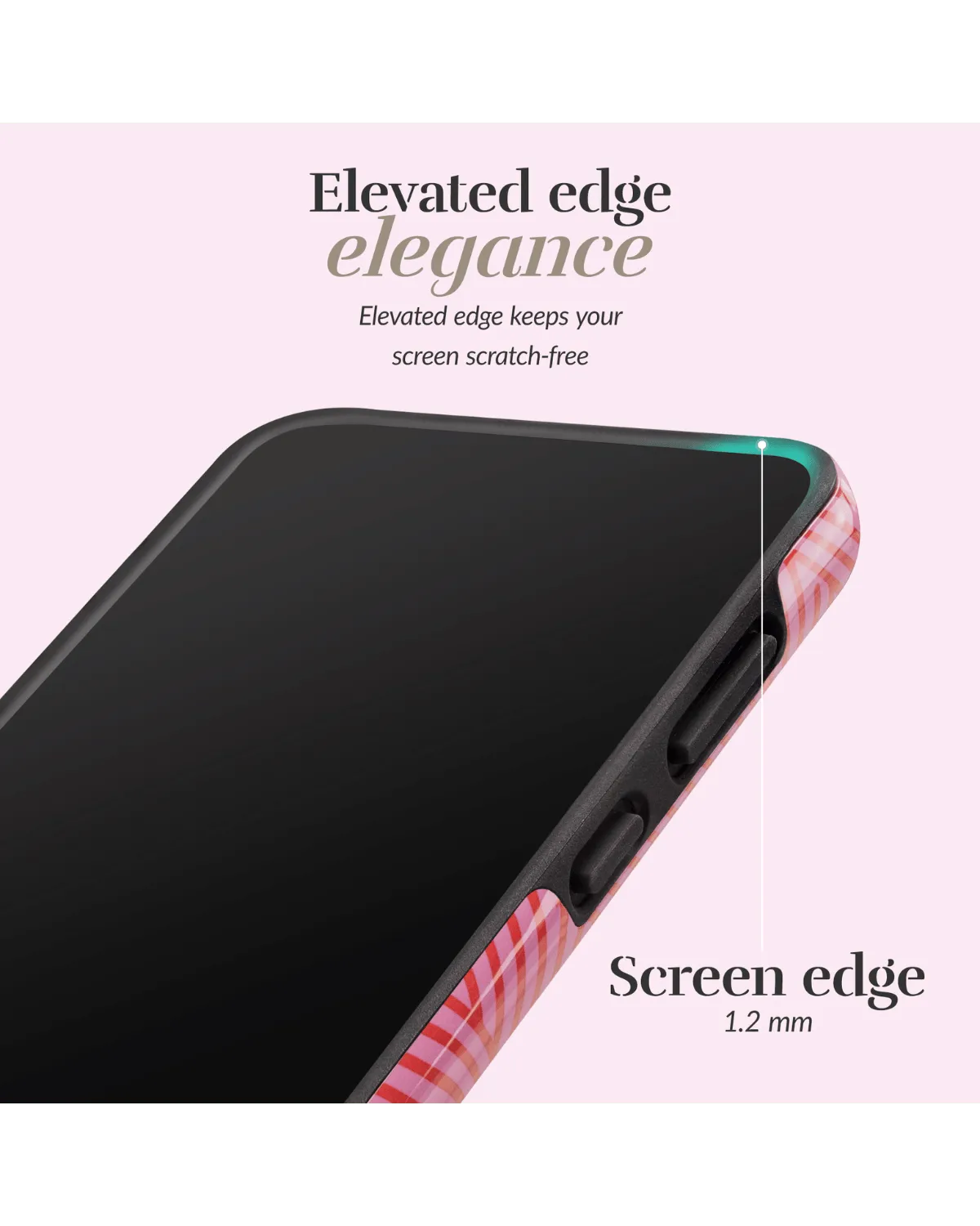 Samsung S24 Ultra 5G hoesje met verhoogde randen voor extra bescherming, hartjesdesign.