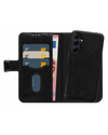 Zwart 2-in-1 wallet hoesje van Mobilize voor Samsung Galaxy A55 5G met ruimte voor pasjes en briefgeld
