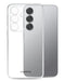 Transparante Mobilize Gelly Case voor Samsung Galaxy S25, flexibel en dun ontwerp met camera-uitsparing.