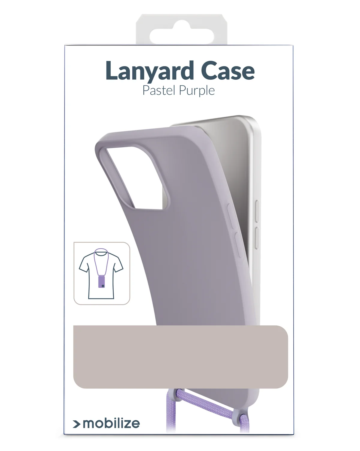 Mobilize Lanyard Gelly Case Telefoonhoesje Samsung Galaxy A15 4G-5G Pastel Paars