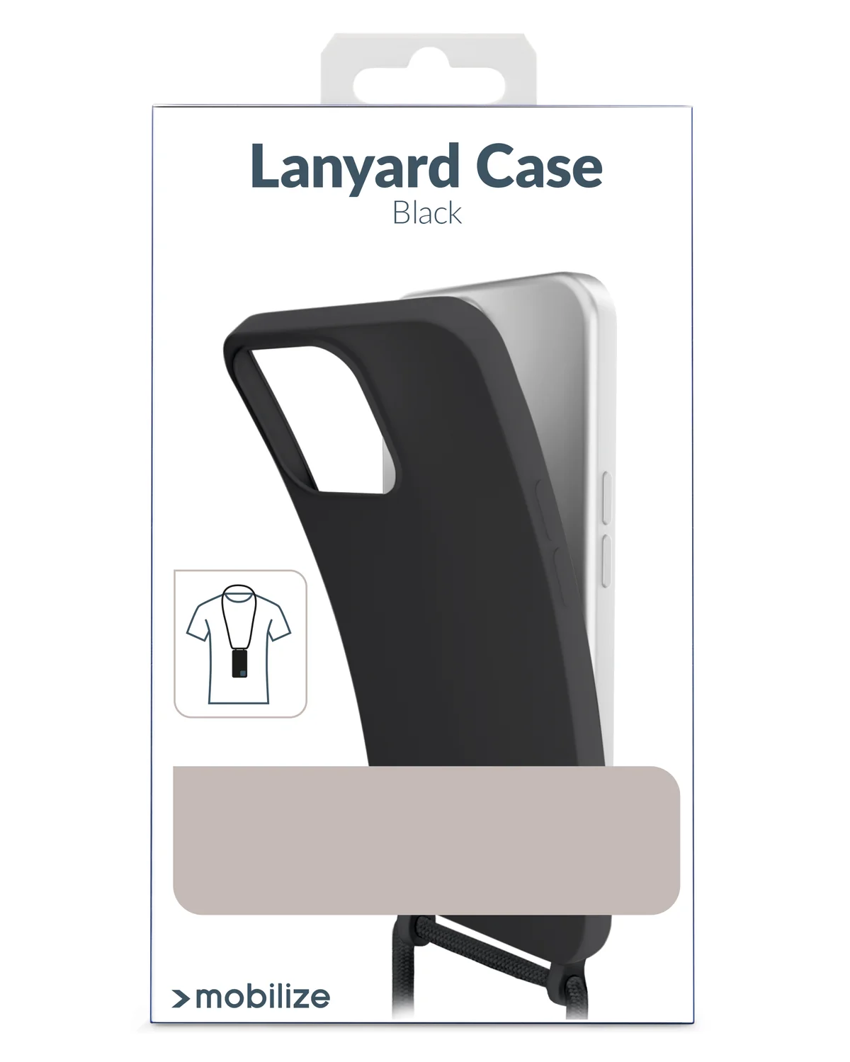 Mobilize Lanyard Gelly Case Telefoonhoesje Samsung Galaxy A15 4G-5G Zwart