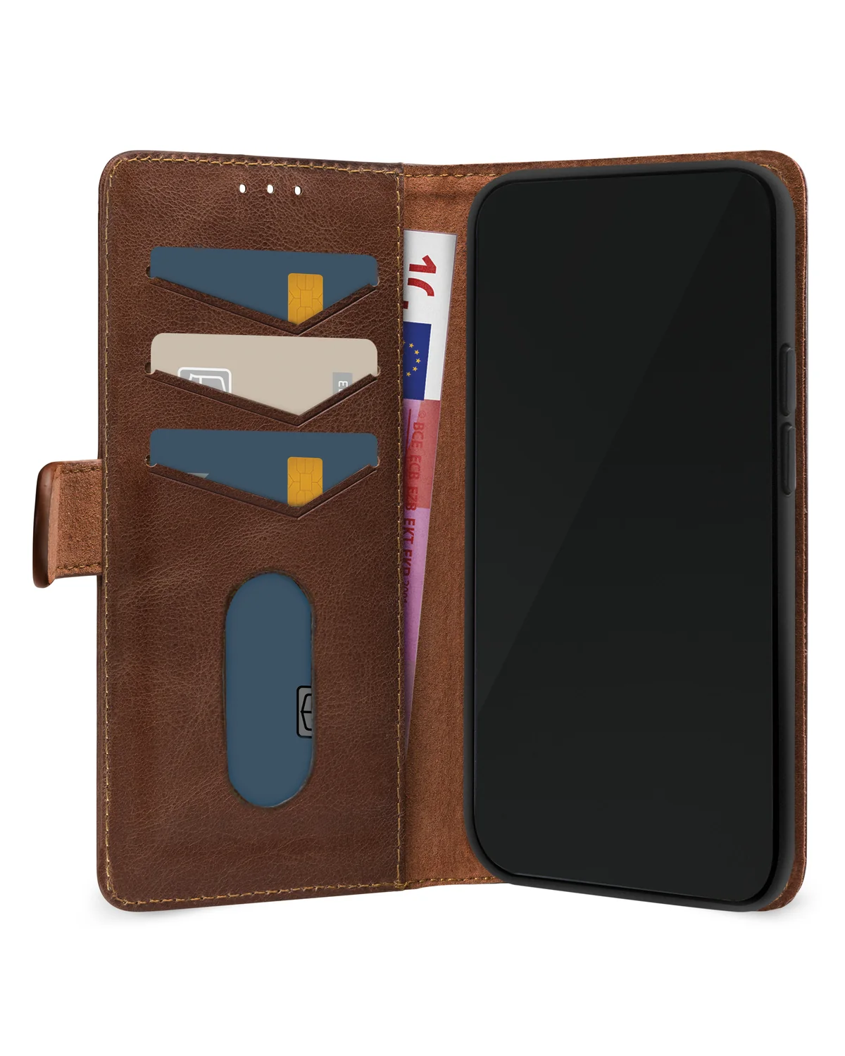 Mobilize Leather Wallet Case Telefoonhoesje Samsung Galaxy A25 5G Bruin