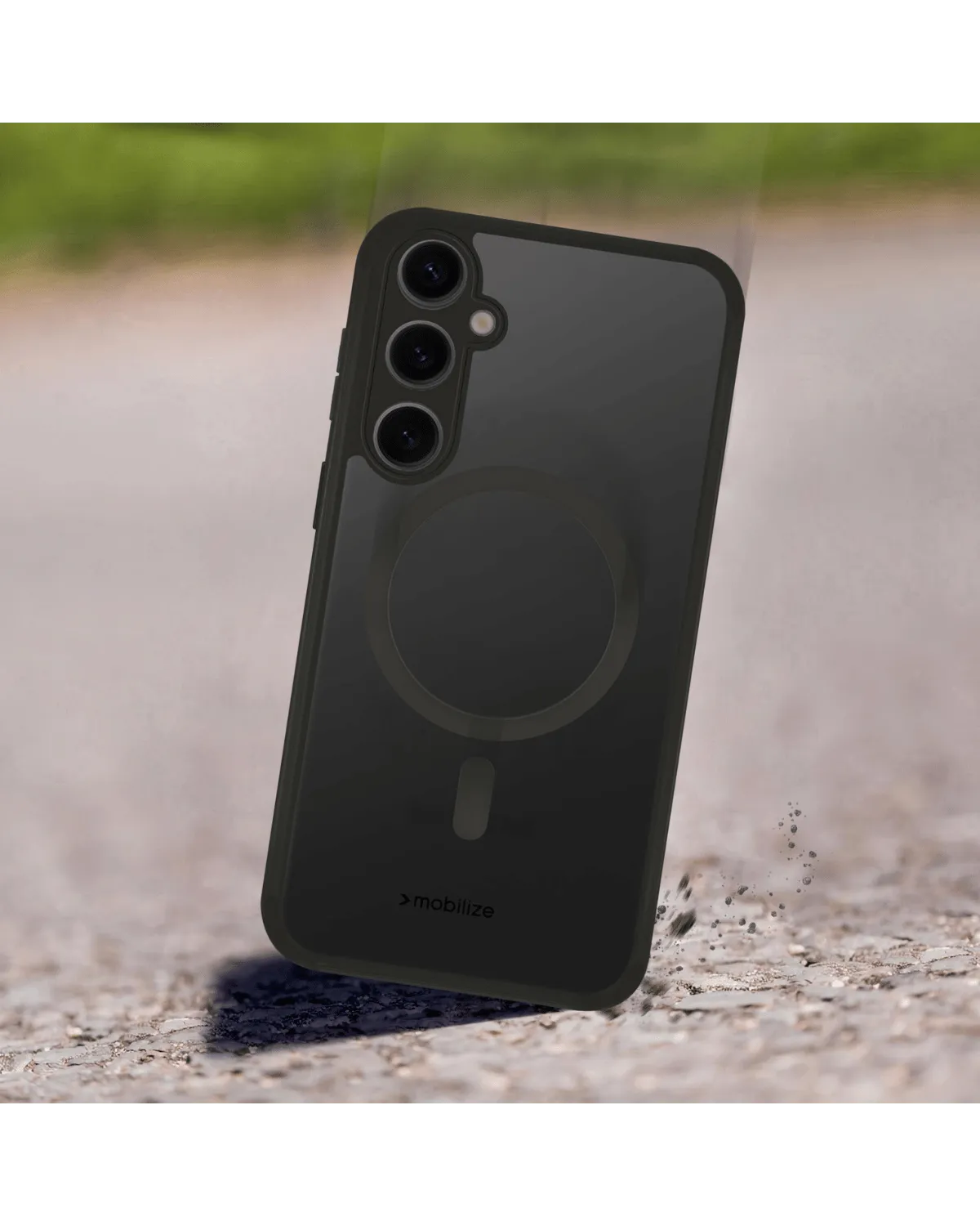 Valbescherming met MagSafe-compatibel hybride hoesje voor Samsung Galaxy S24 FE 5G.