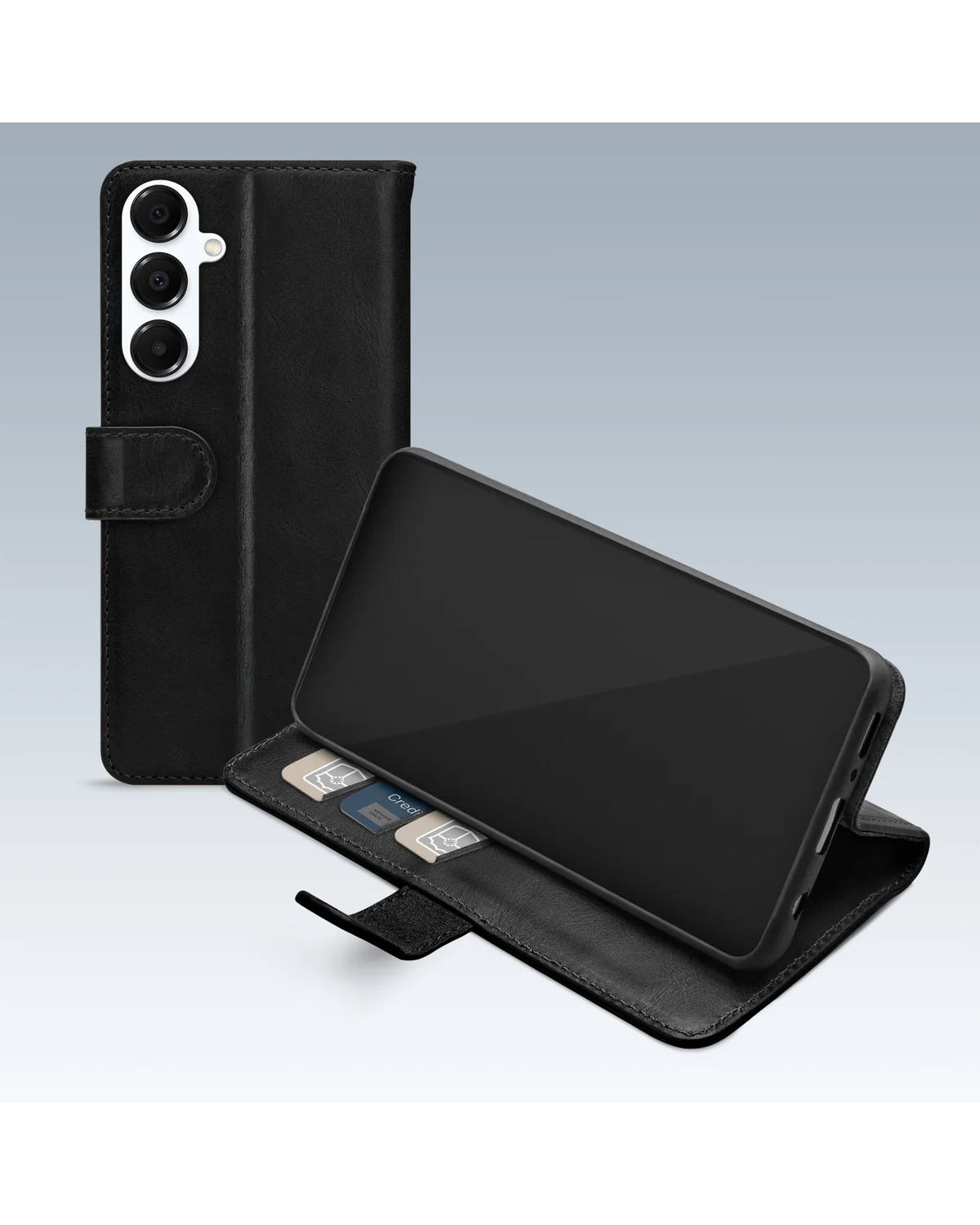 Mobilize Premium Gelly Wallet Book Case Telefoonhoesje Samsung Galaxy A15 4G-5G Zwart