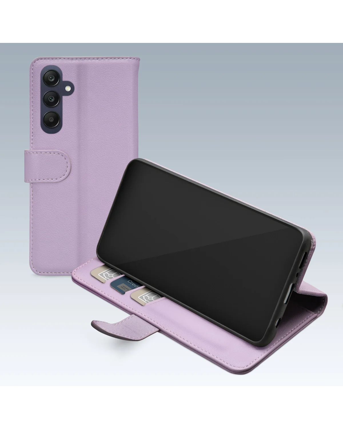 Mobilize Premium Gelly Wallet Book Case Telefoonhoesje Samsung Galaxy A25 5G Paars