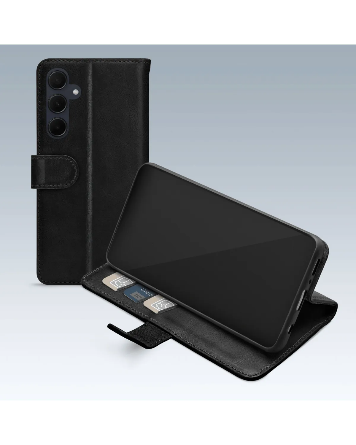 Mobilize Premium Gelly Wallet Book Case Telefoonhoesje Samsung Galaxy A25 5G Zwart