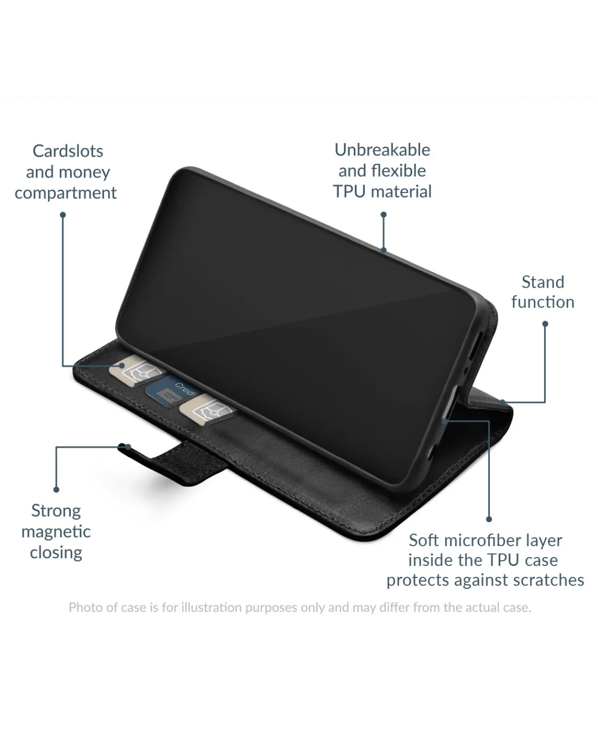 Mobilize Premium Gelly Wallet Book Case Telefoonhoesje Samsung Galaxy A35 5G Zwart