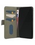 Open leren wallet case voor Samsung Galaxy A55 met kaarthouders en vak voor geld.