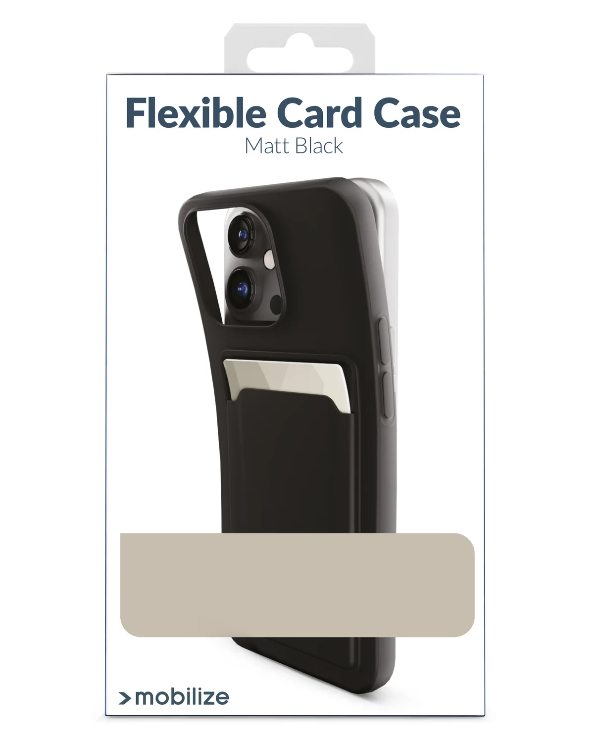 Mobilize Rubber Gelly Card Case Soft Telefoonhoesje Samsung-Galaxy A15 4G-5G Mat Zwart