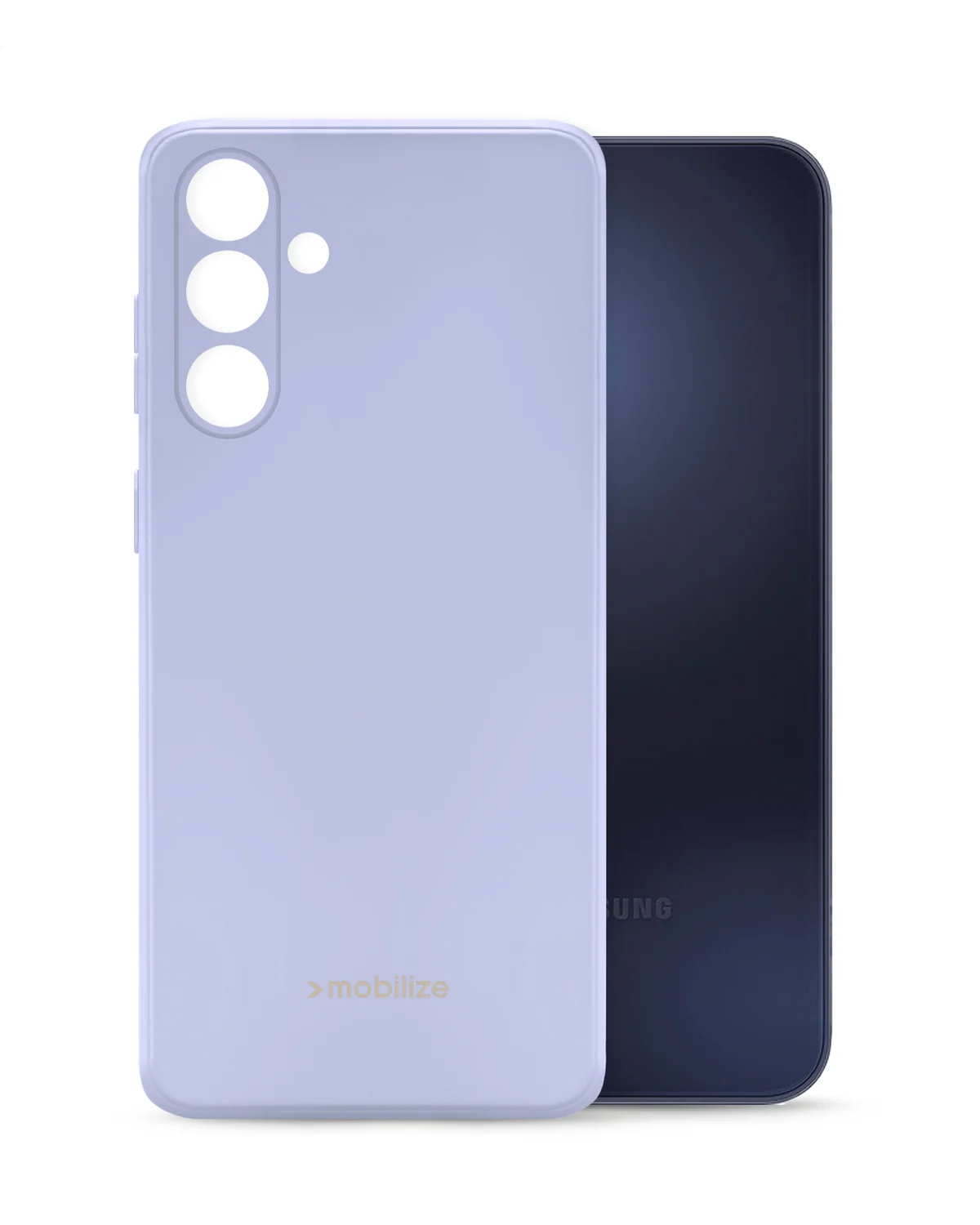 Mobilize Rubber Gelly Case Soft Telefoonhoesje Samsung Galaxy A15 4G-5G Pastel Paars