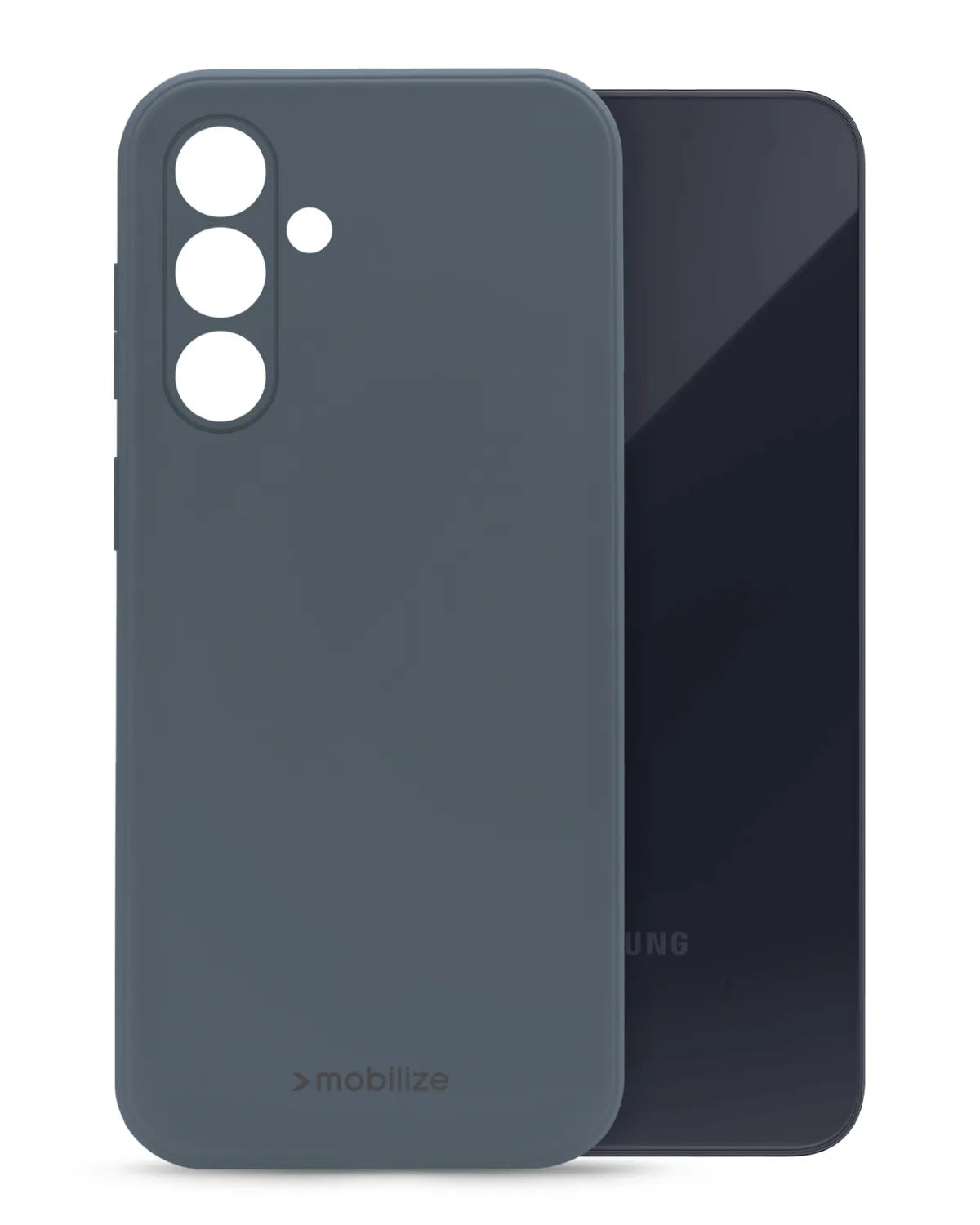 Mobilize Rubber Gelly Case Soft Telefoonhoesje Samsung-Galaxy A35 5G Mat Blauw