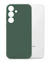 Mat groen Mobilize Gelly Case voor Samsung Galaxy S24 Plus 5G, flexibel TPU hoesje met precieze uitsparingen.
