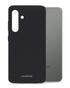Mat zwart Mobilize Rubber Gelly Case voor Samsung Galaxy S24 Plus 5G, flexibel en schokbestendig.