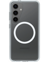 Transparante Otterbox Symmetry Magnets Case voor Samsung Galaxy S25 5G, met MagSafe-compatibiliteit.