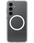Transparante Otterbox Symmetry Magnets Case voor Samsung Galaxy S25 5G, met MagSafe-compatibiliteit.