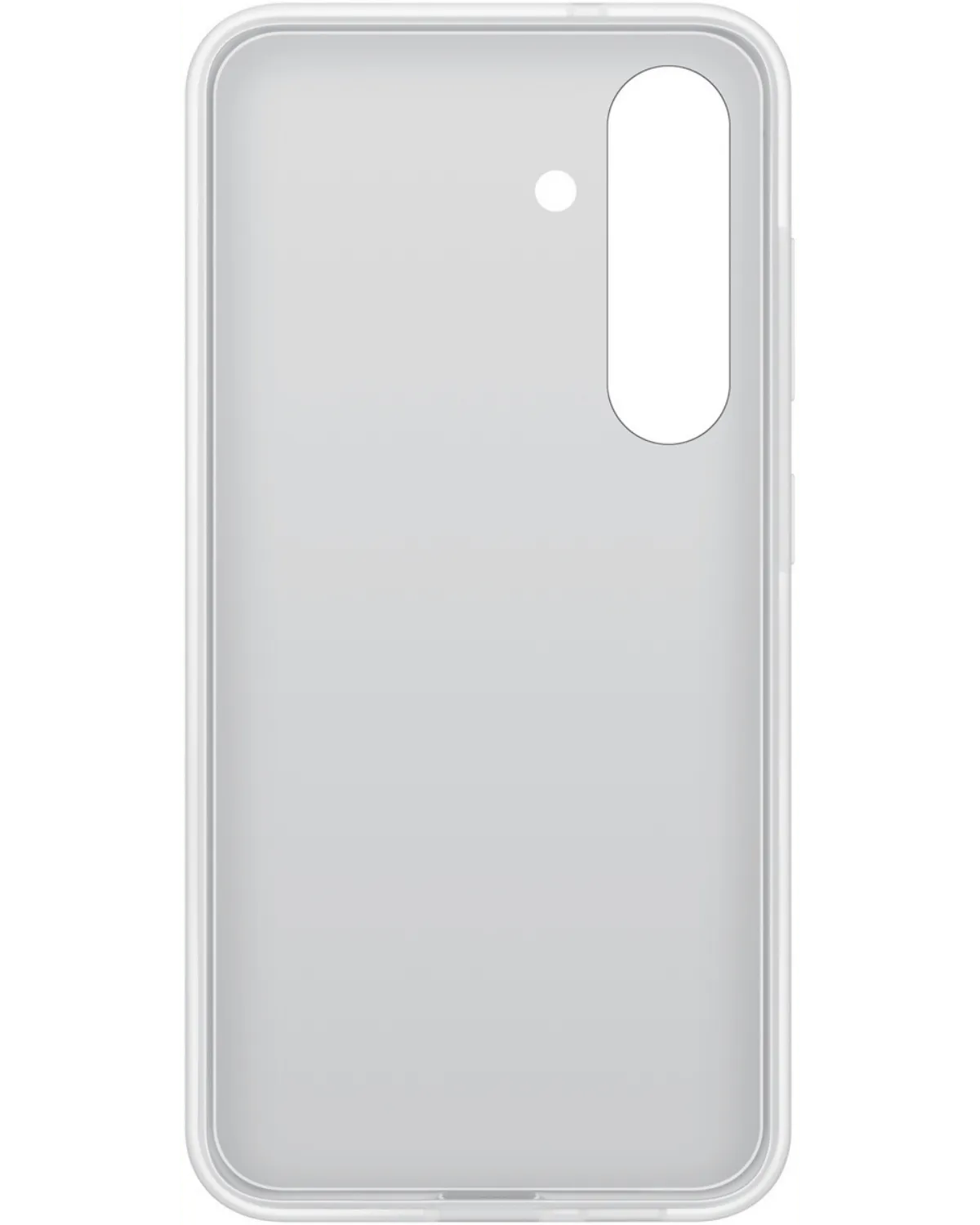 Binnenzijde van de Samsung Flipsuit Case zonder toestel, flexibel materiaal met uitsparing voor camera en knoppen.