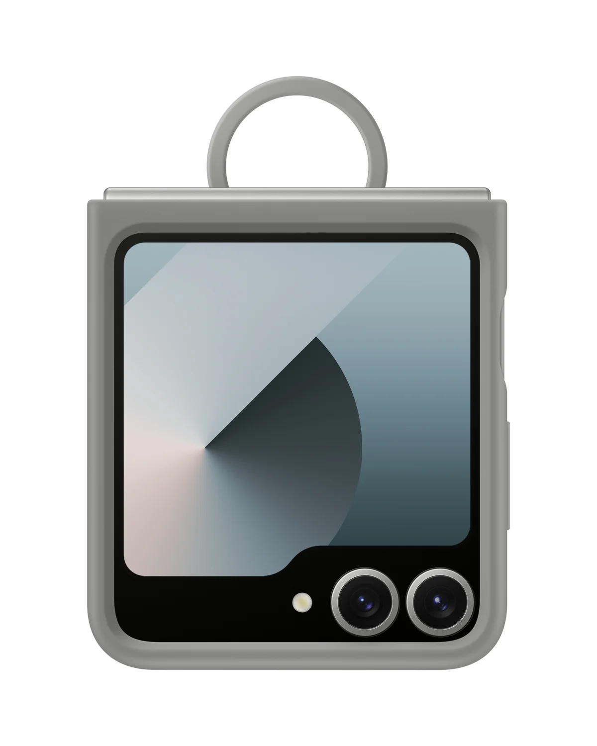 Samsung Ef-Pf741Tjegww Samsung Siliconen Telefoonhoesje Met Ring Galaxy Z Flip 6 Grijs