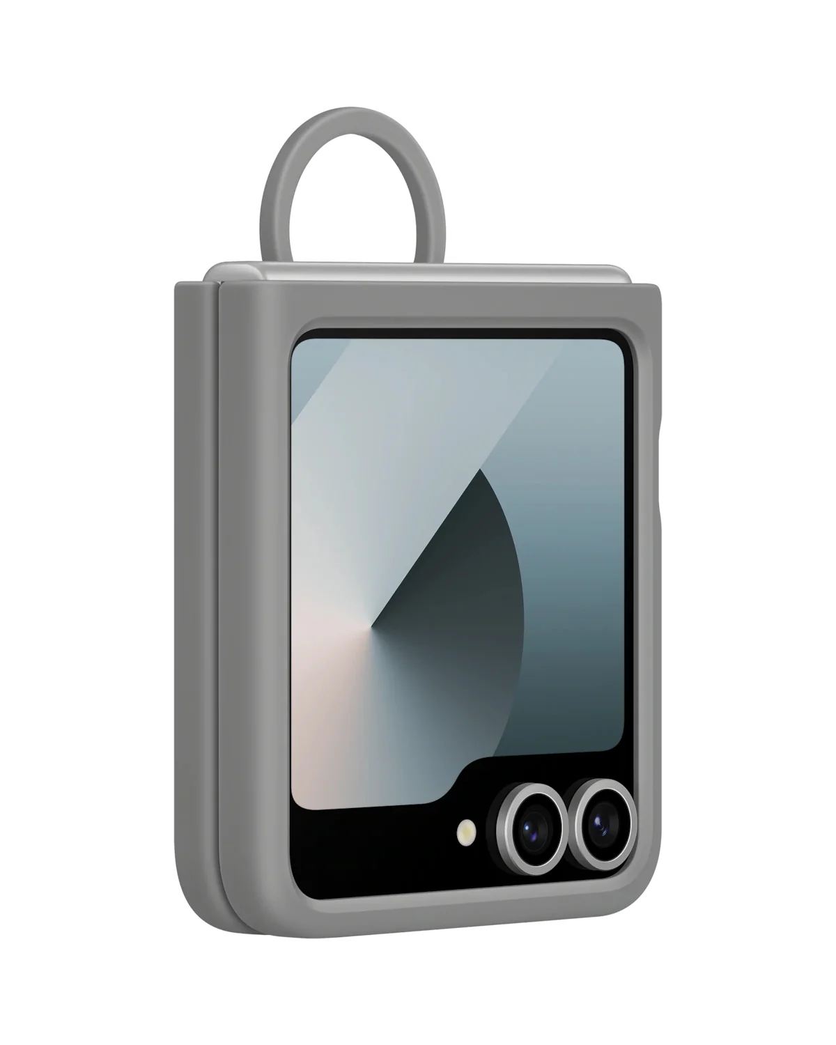 Samsung Ef-Pf741Tjegww Samsung Siliconen Telefoonhoesje Met Ring Galaxy Z Flip 6 Grijs