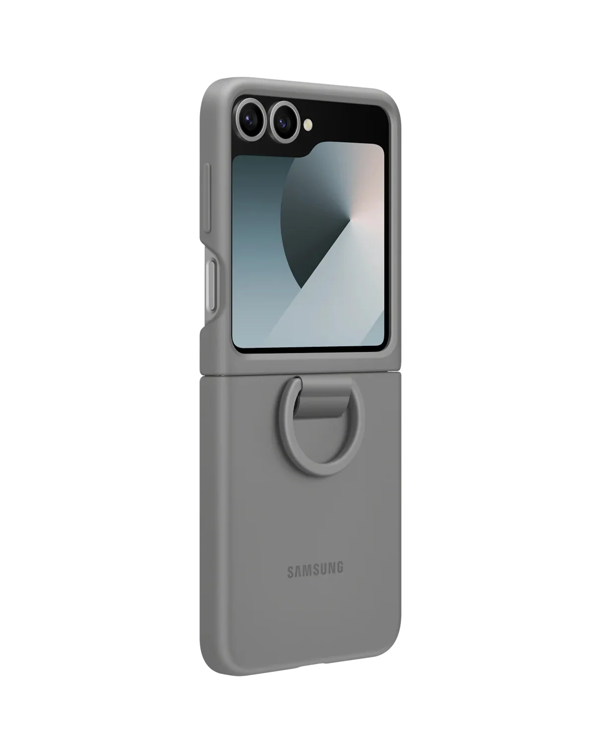 Samsung Ef-Pf741Tjegww Samsung Siliconen Telefoonhoesje Met Ring Galaxy Z Flip 6 Grijs