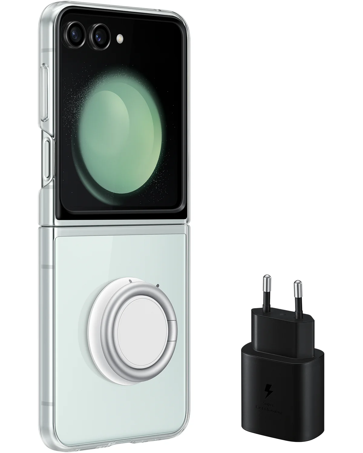 Samsung Ef-Xf73Kktegww Samsung Starter Pack Telefoonhoesje Galaxy Z Flip 5 Transparant