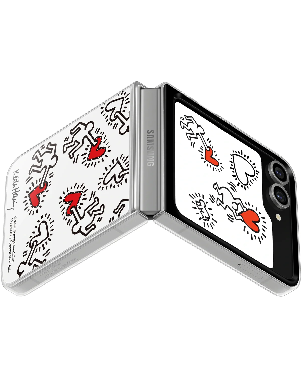 Samsung Ef-Zf741Cwegww Samsung Flipsuit Case Telefoonhoesje Galaxy Z Flip 6 Transparant-Wit