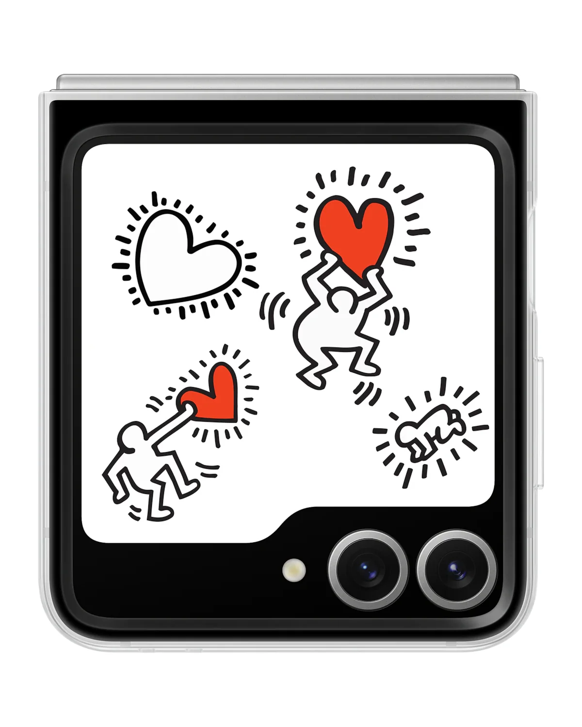 Samsung Ef-Zf741Cwegww Samsung Flipsuit Case Telefoonhoesje Galaxy Z Flip 6 Transparant-Wit