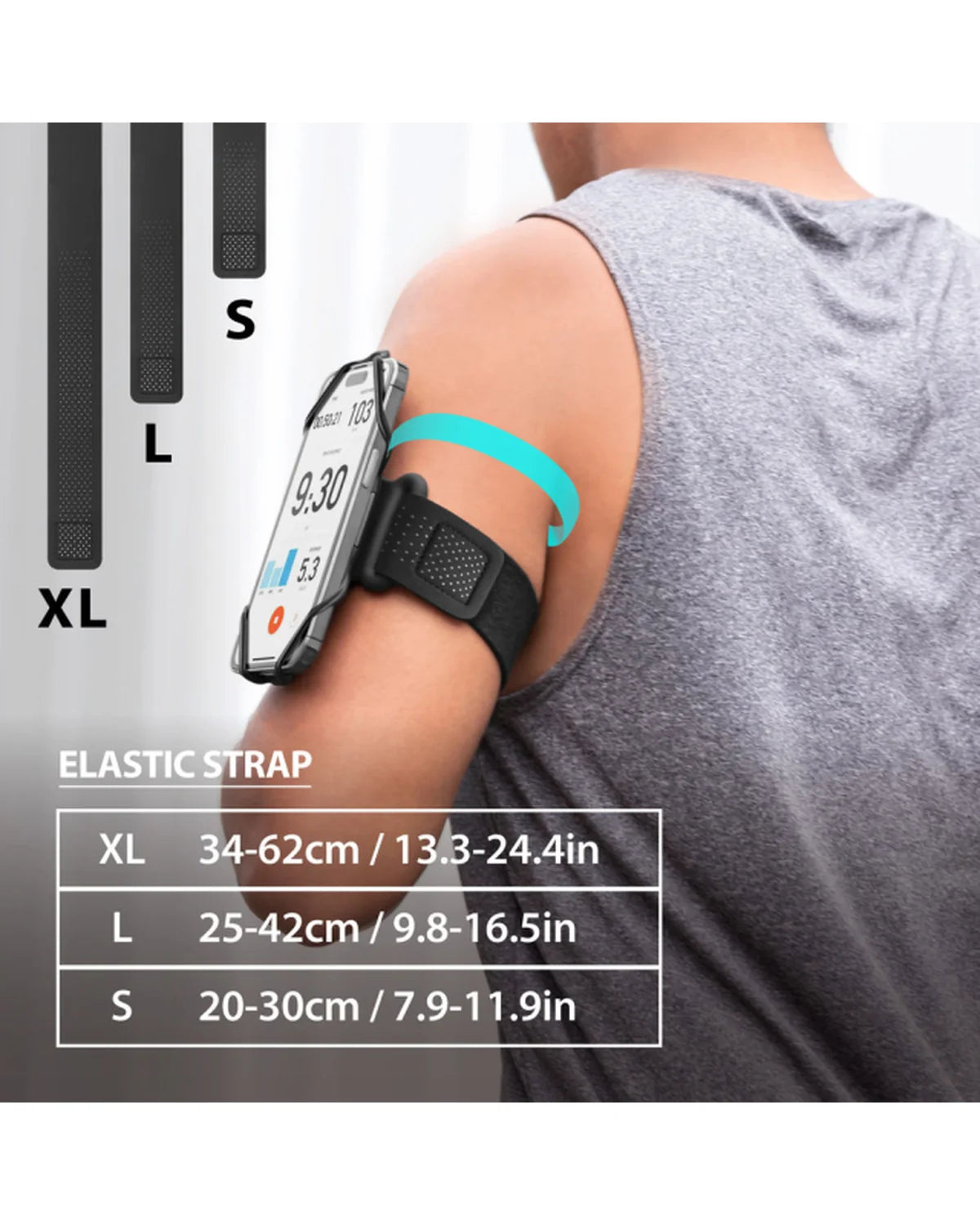 Bone Run Tie Connect Kit 2 Telefoonhouder voor Hardlopen – Zwart