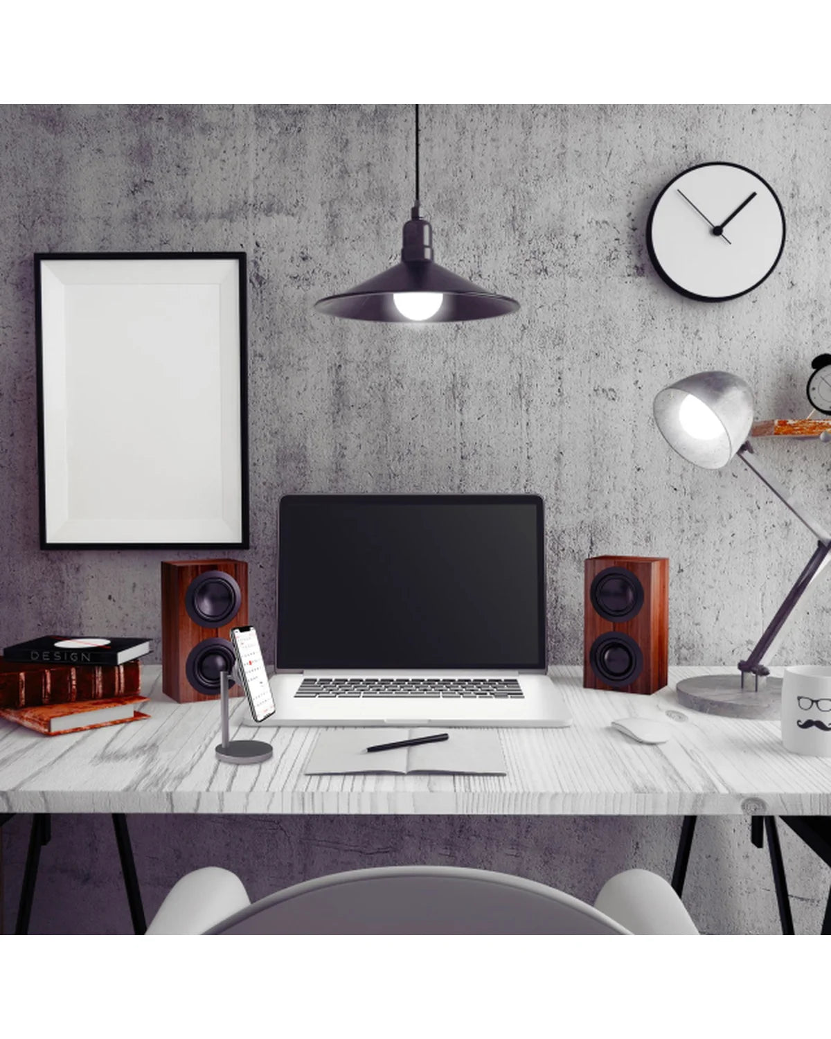 Celly GhostDesk Universele Magnetische Telefoonhouder voor Bureau – Donkergrijs