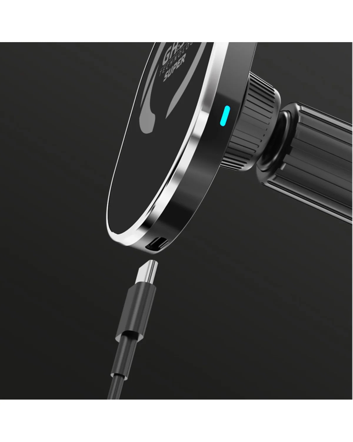 Celly GhostSuperMag MagSafe Draadloze Telefoonhouder – Zwart