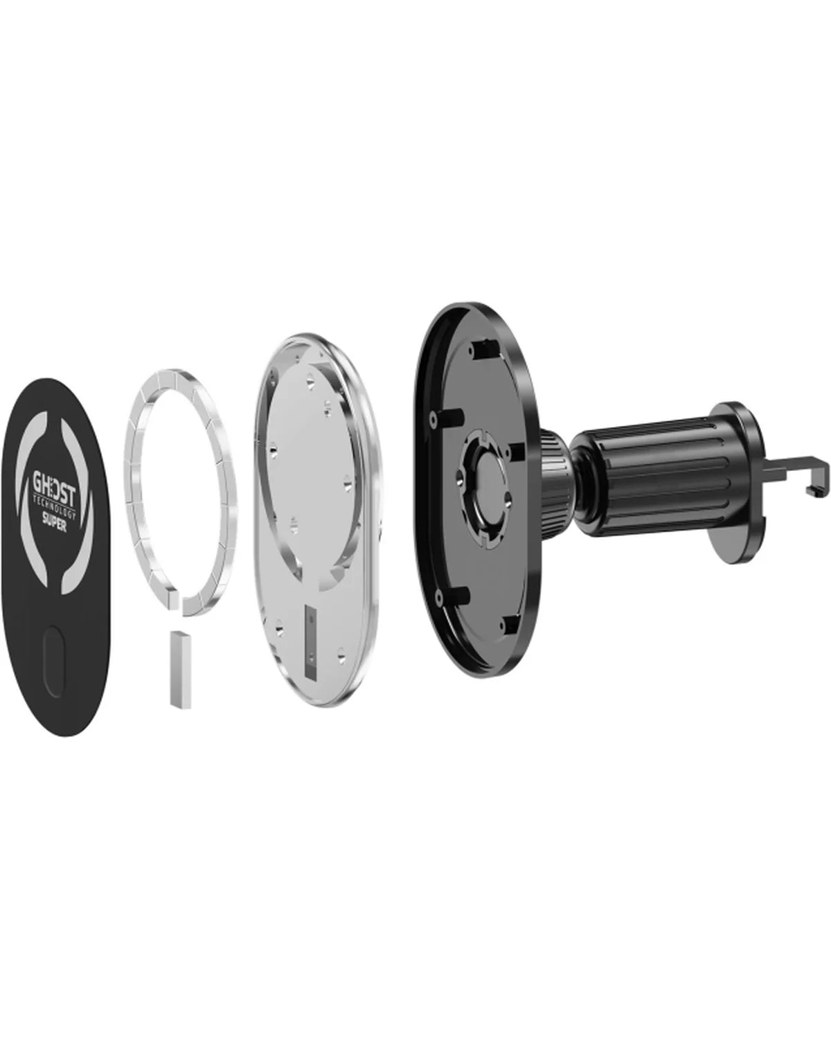 Celly GhostSuperMag MagSafe Telefoonhouder – Zwart