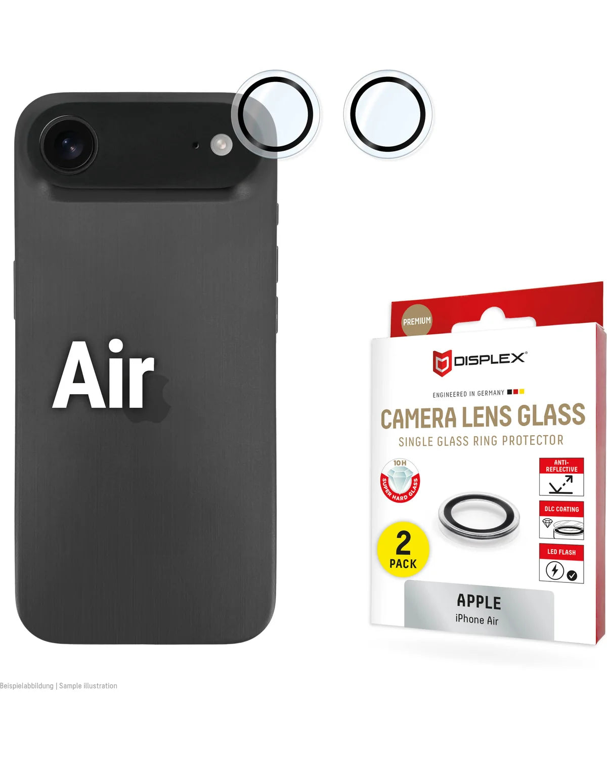 Displex CamGlass Single Lens Camera Screenprotector – Apple iPhone Air