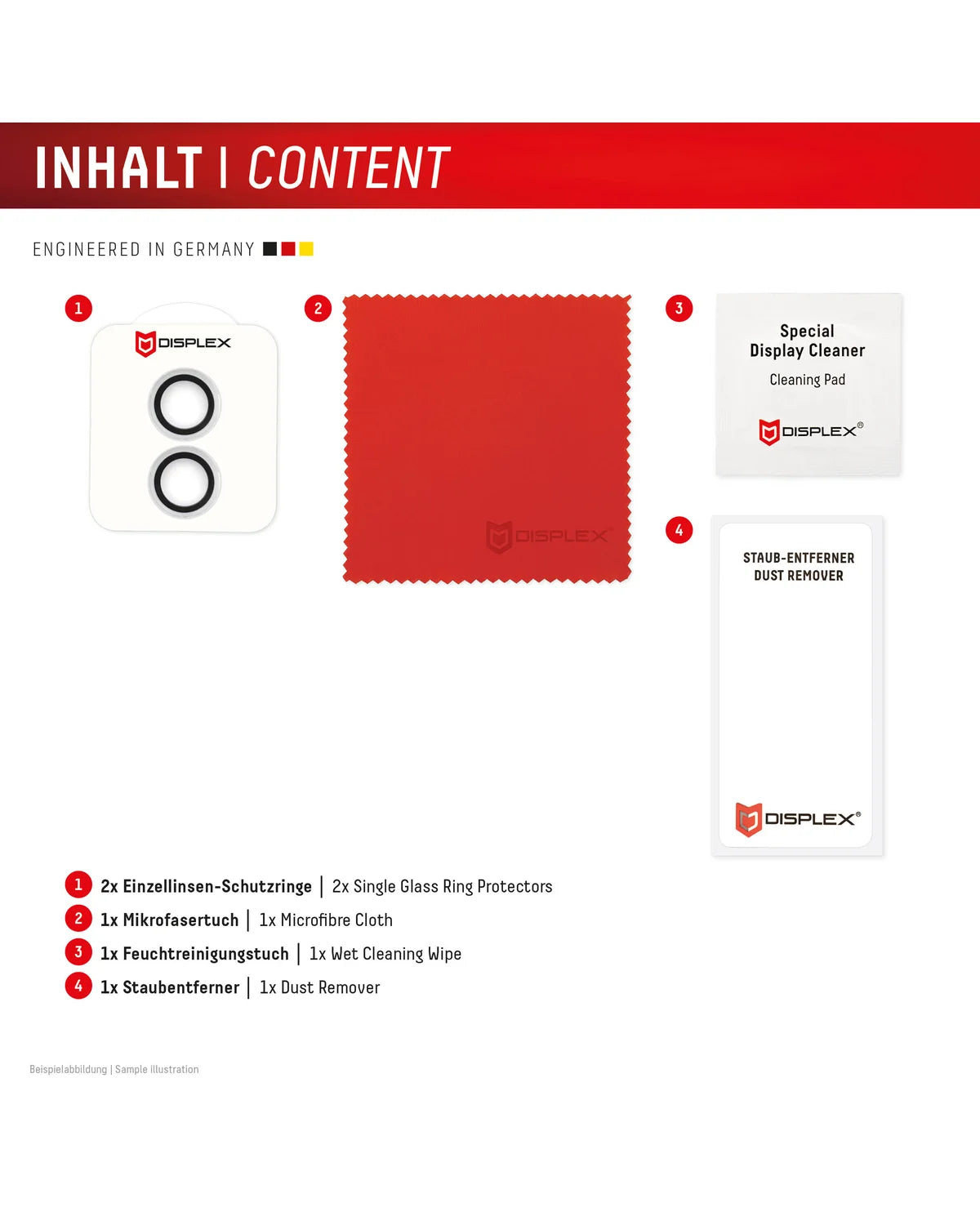 Displex CamGlass Single Lens Camera Screenprotector – Apple iPhone 16 / 16 Plus / 17