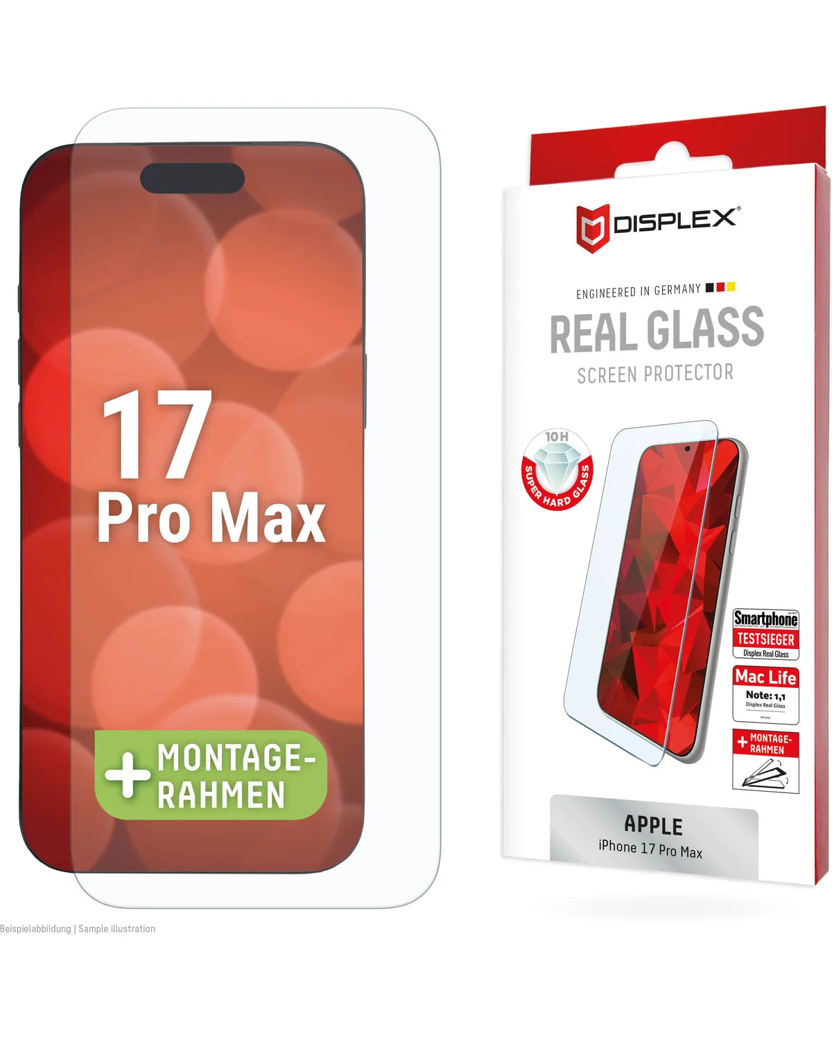Displex Real Glass Screenprotector – Apple iPhone 17 Pro Max