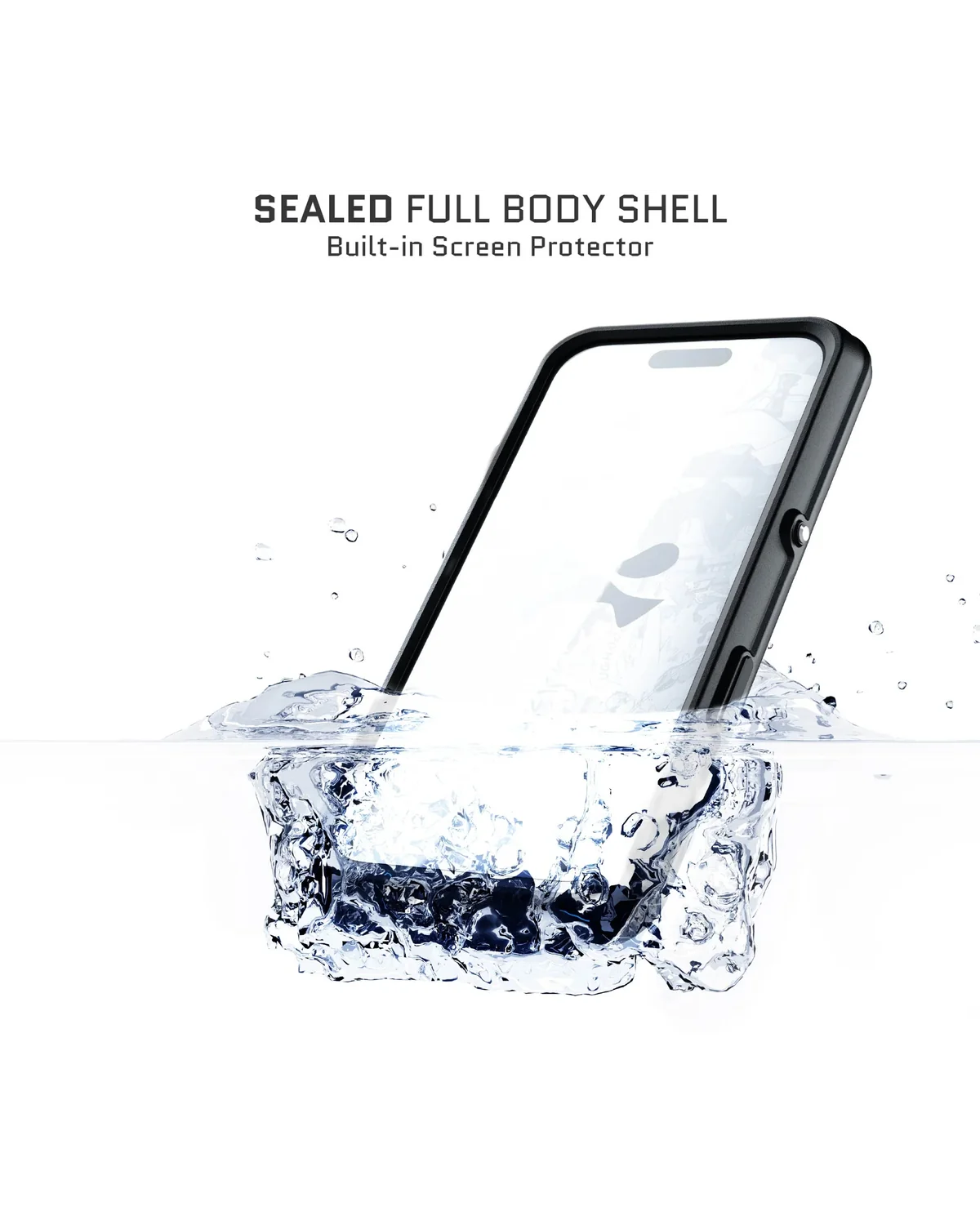 Ghostek Nautical Slim Waterproof MagSafe Case Telefoonhoesje Apple iPhone 16 Pro Max Zwart