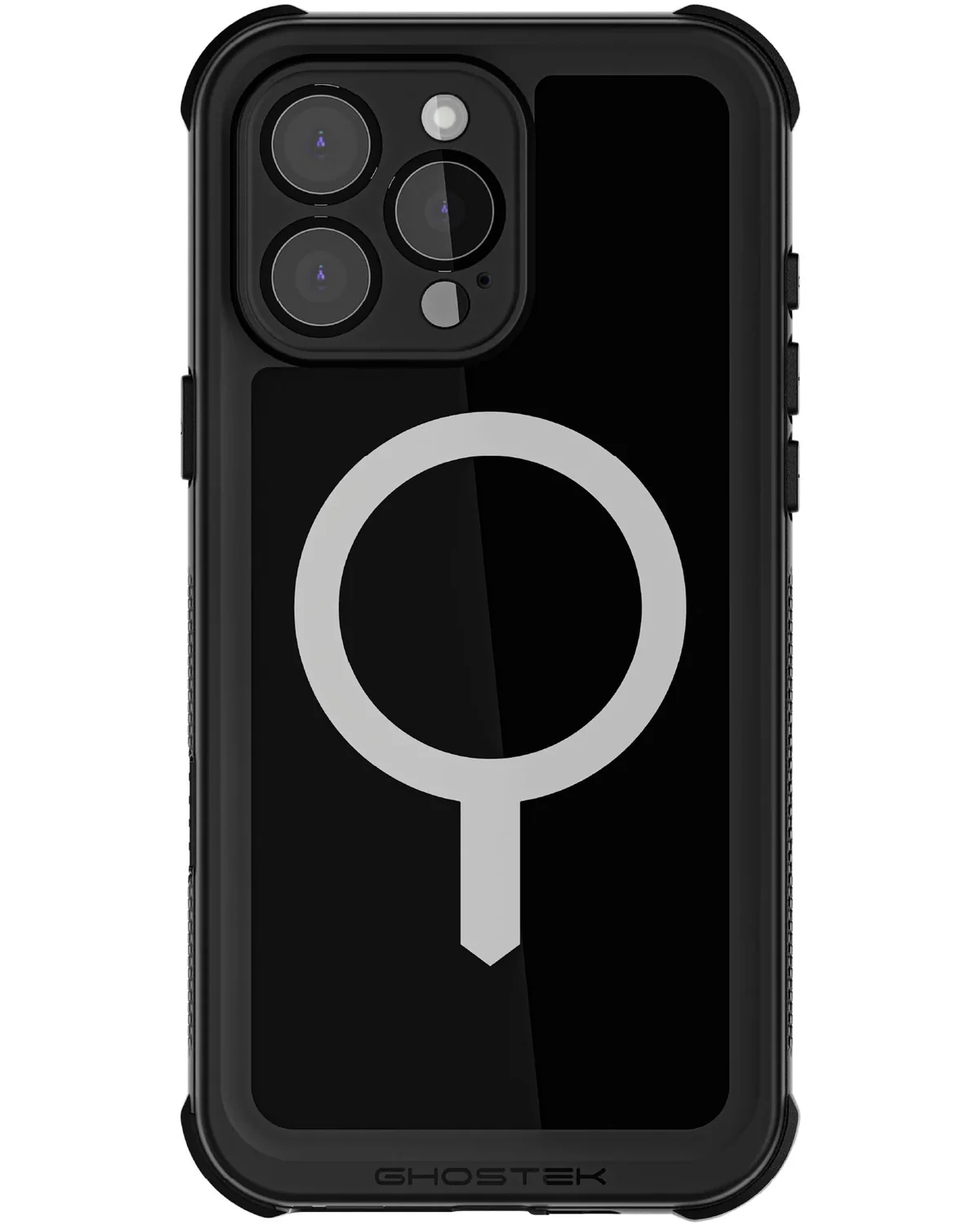 Ghostek Nautical Waterproof MagSafe Case Telefoonhoesje Belt Swivel Holster Apple iPhone 16 Pro Max Zwart