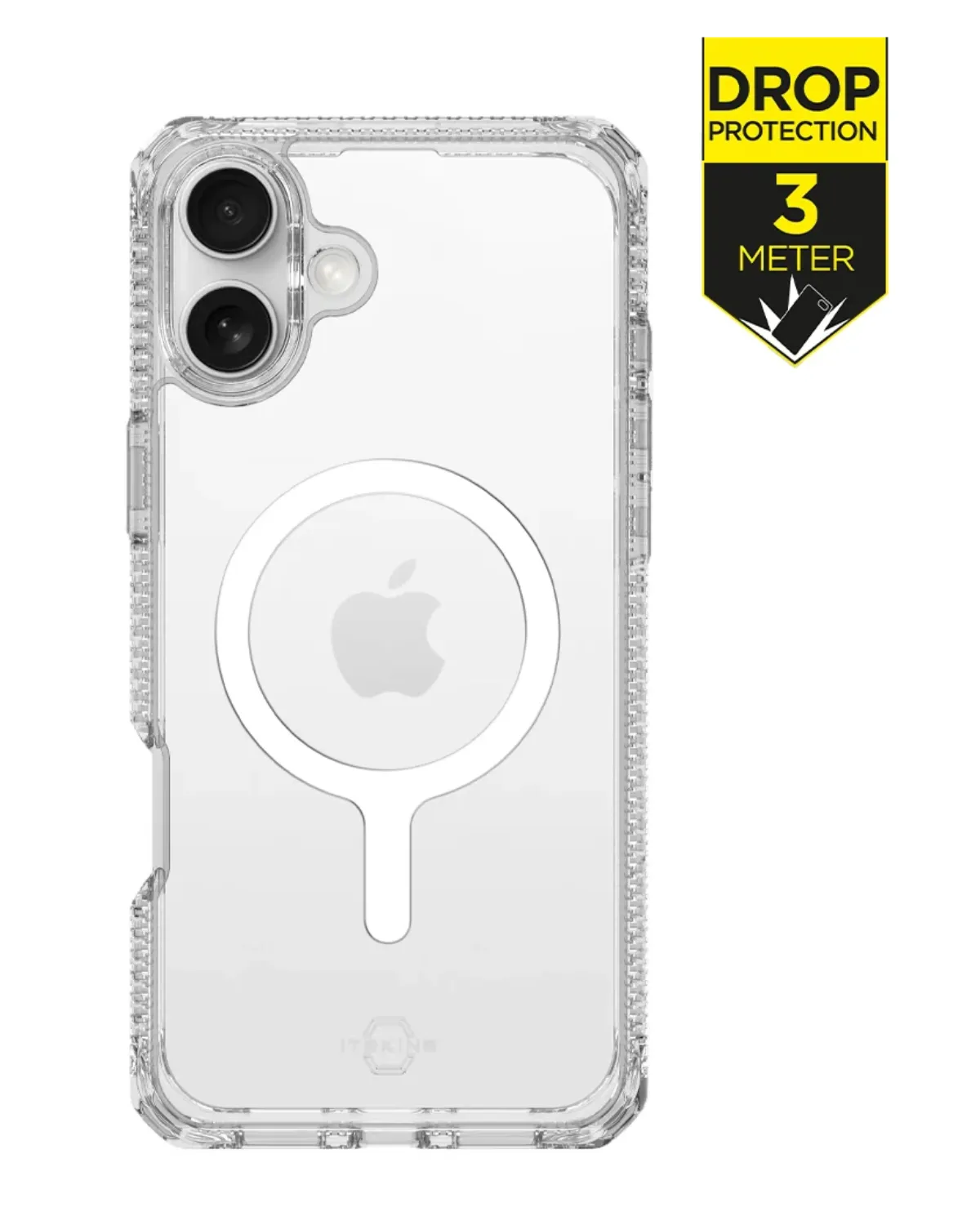 ITSKINS Level 2 HybridMagClear_R Telefoonhoesje Apple iPhone 16 Transparant
