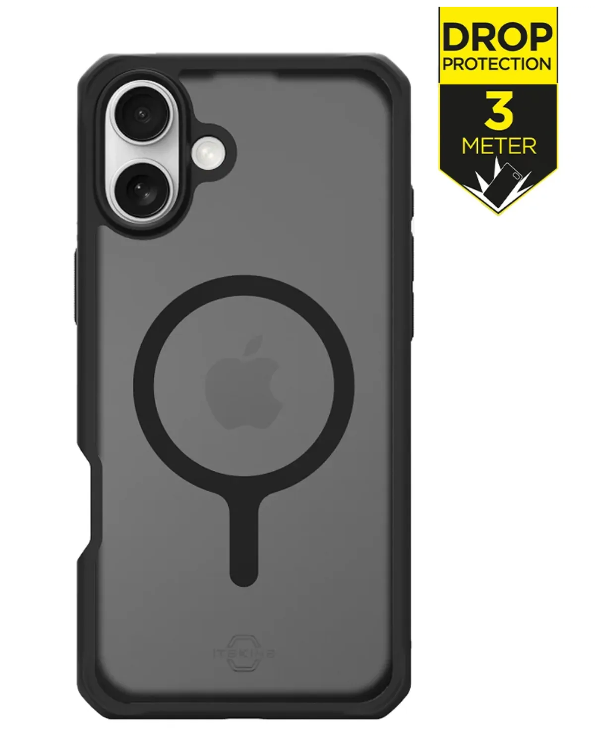 ITSKINS Level 2 HybridMagFrost_R Telefoonhoesje Apple iPhone 16 Zwart