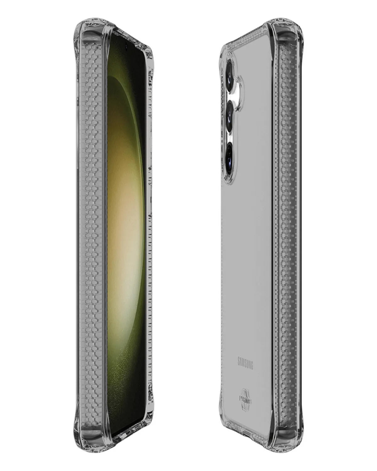 Itskins Spectrumclear_R Valbestendig Telefoonhoesje Samsung Galaxy S24 Plus Transparant Smoke