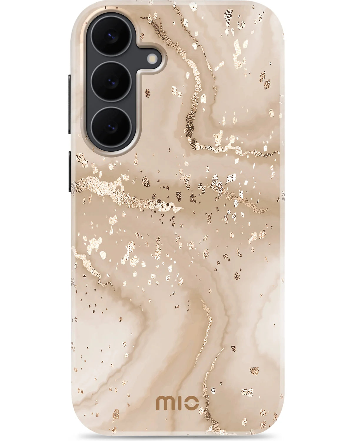 Mio by Mobilize Gold Marble MagSafe Compatibel Hoesje – Samsung Galaxy S25 Fe 5G