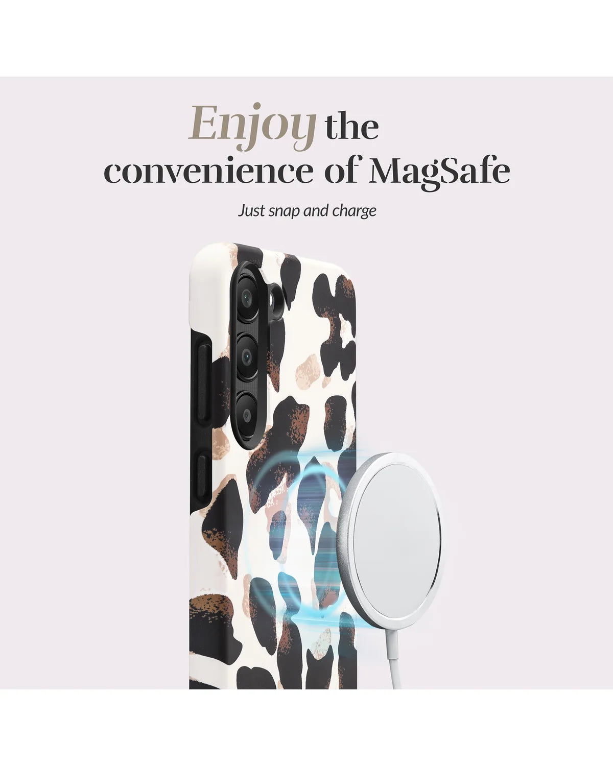 Mio by Mobilize Leopard MagSafe Compatibel Hoesje – Samsung Galaxy S25 Fe 5G