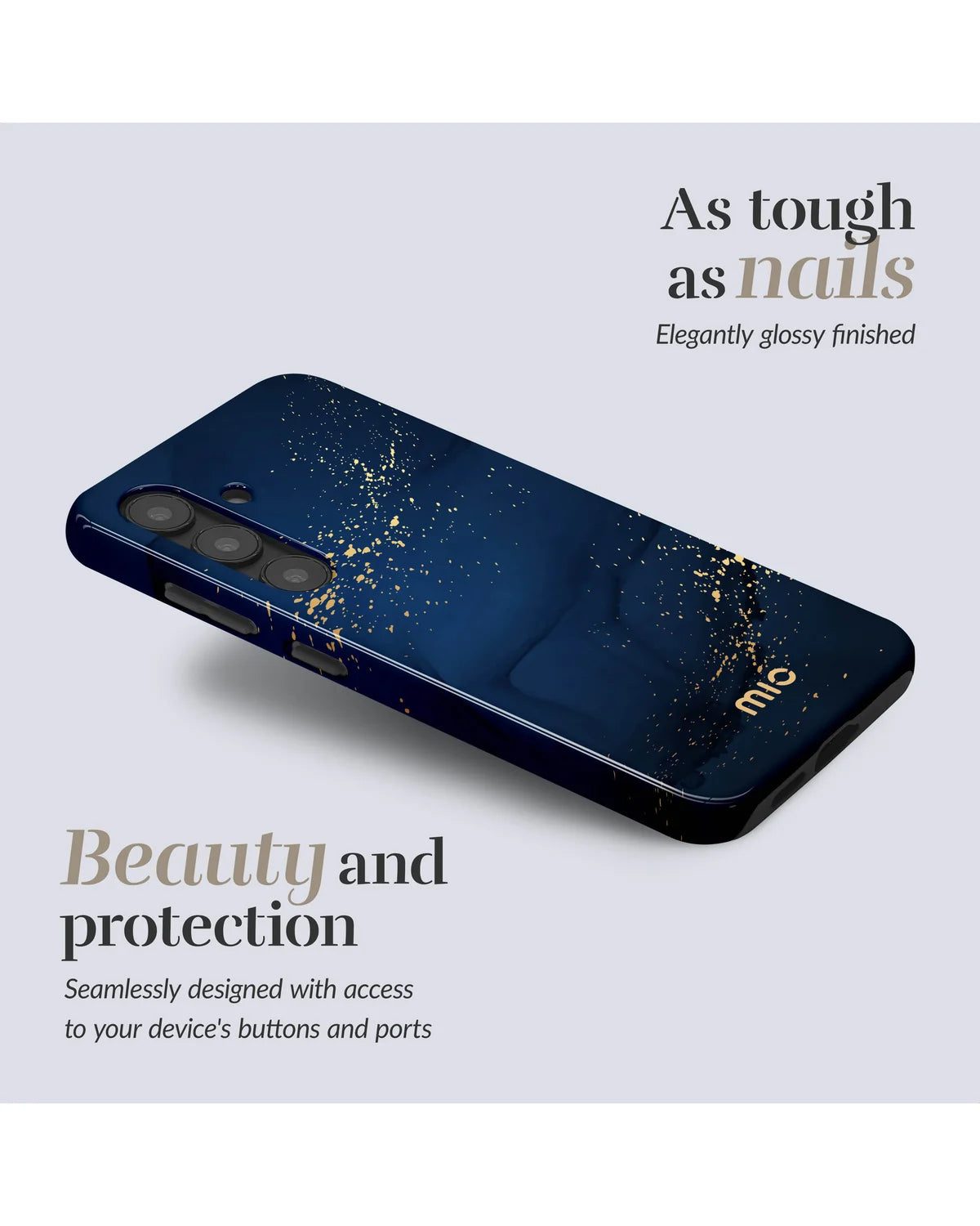 Mio by Mobilize Midnight Sparkle MagSafe Compatibel Hoesje – Samsung Galaxy S25 Edge 5G