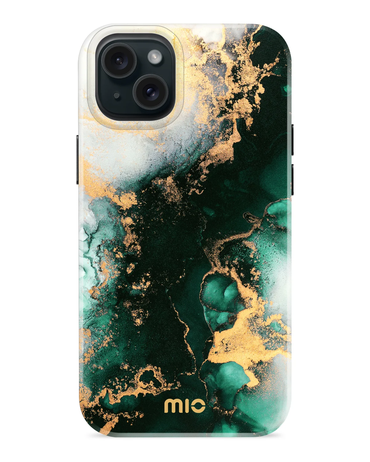 Mio By Mobilize Mio Green Marble Magsafe Compatibel Telefoonhoesje iPhone 15 Plus
