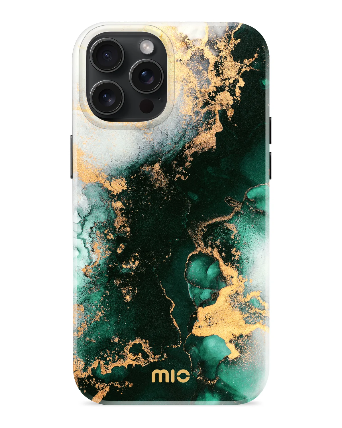 Mio By Mobilize Mio Green Marble Magsafe Compatibel Telefoonhoesje iPhone 15 Pro Max