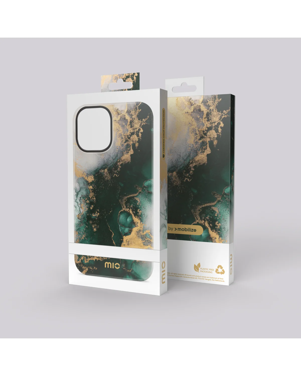 Mio By Mobilize Mio Green Marble Magsafe Compatibel Telefoonhoesje iPhone 15 Pro Max