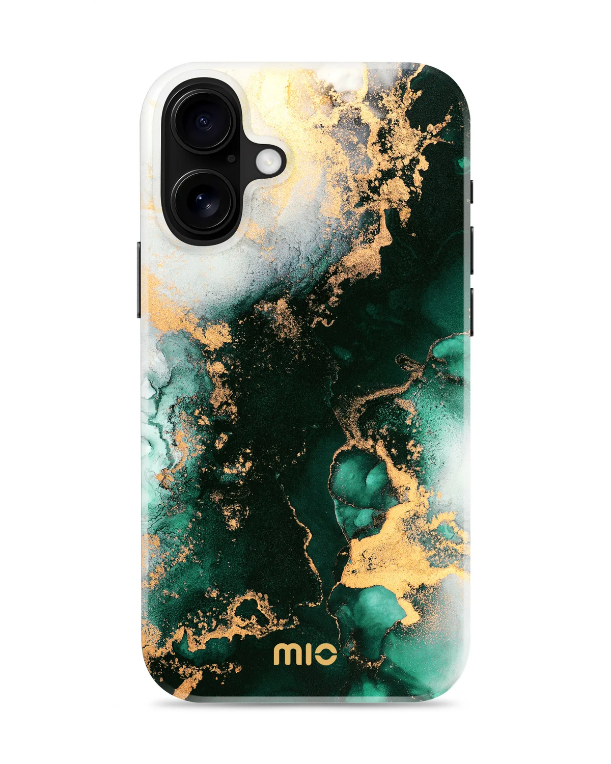 Mio By Mobilize Mio Green Marble Magsafe Compatibel Telefoonhoesje iPhone 16 Plus