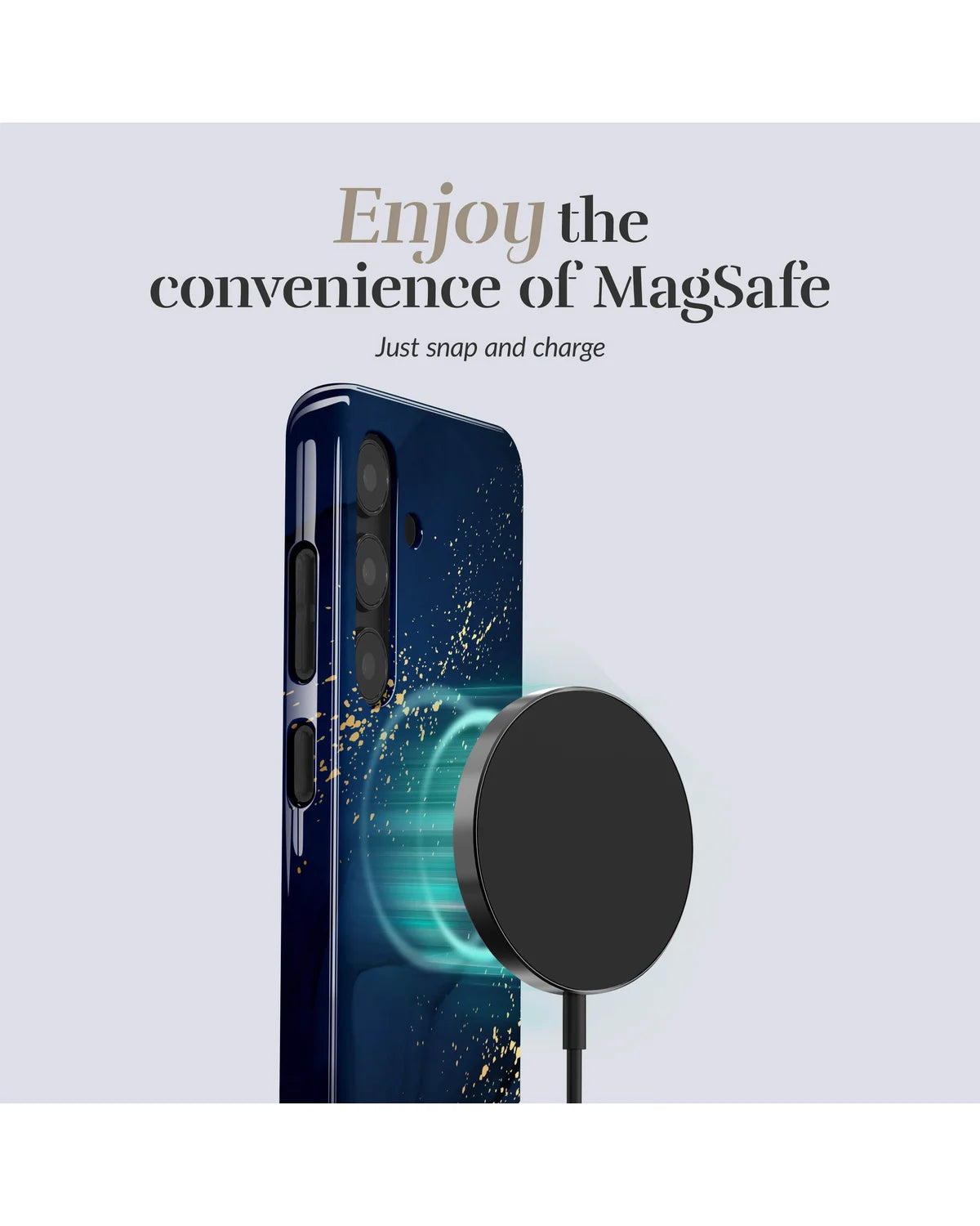 Mio By Mobilize Mio Midnight Sparkle Magsafe Compatibel Telefoonhoesje – Samsung Galaxy S25 Plus 5G