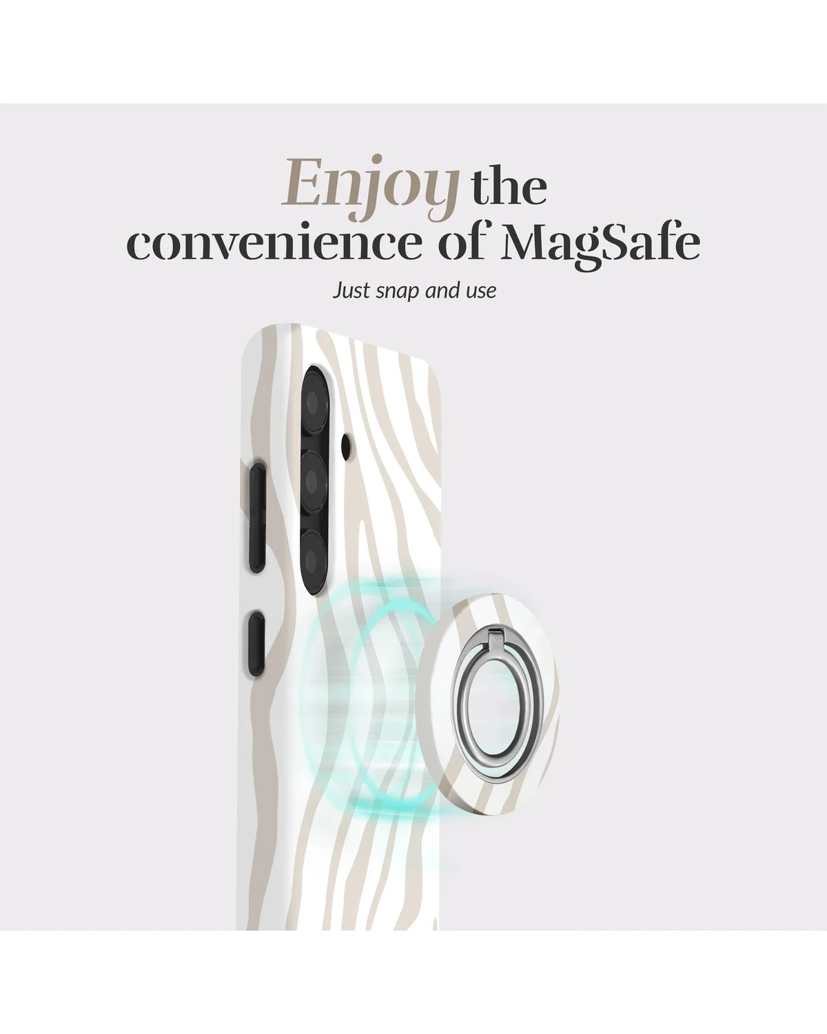 Mio By Mobilize Mio Sandy Zebra Magsafe Compatibel Telefoonhoesje – Samsung Galaxy A16 4G/5G