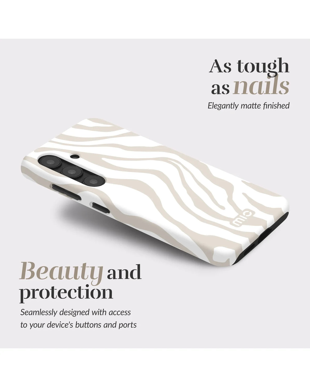 Mio By Mobilize Mio Sandy Zebra Magsafe Compatibel Telefoonhoesje – Samsung Galaxy S24 5G / S25 5G